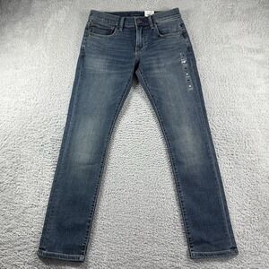 Lucky Brand Jeans Mens 39x30 110 Slim Cool Max Medium Wash Fade Whisker‎ NWT